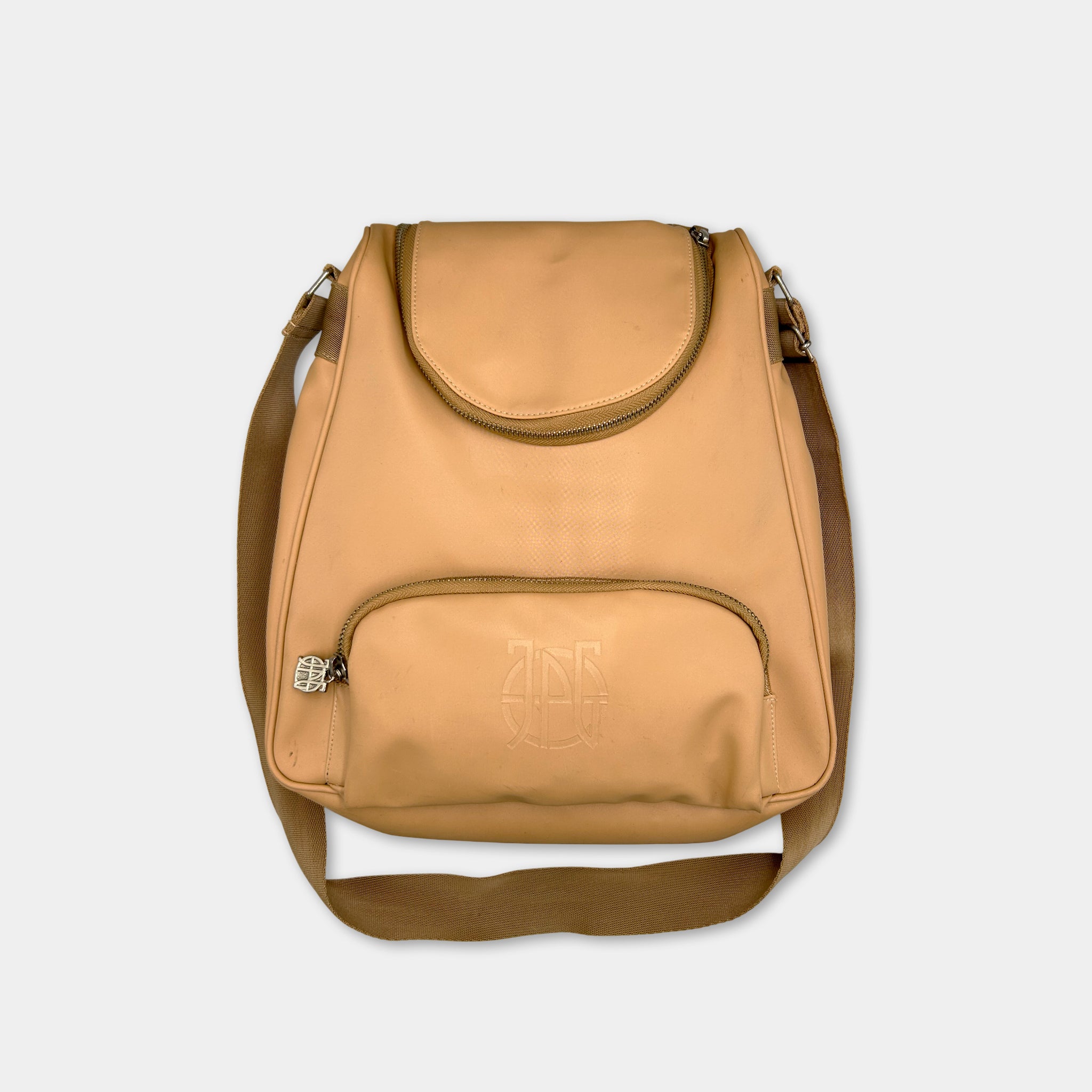 Jean Paul Gaultier 90s Beige Nylon Crossbody Bag