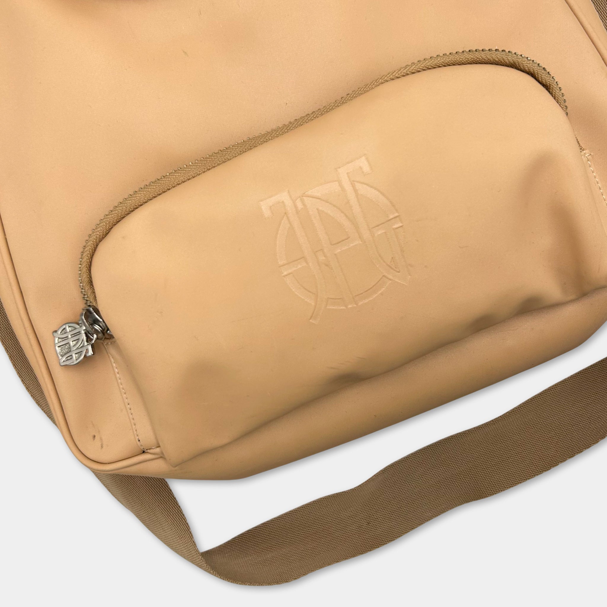 Jean Paul Gaultier 90s Beige Nylon Crossbody Bag