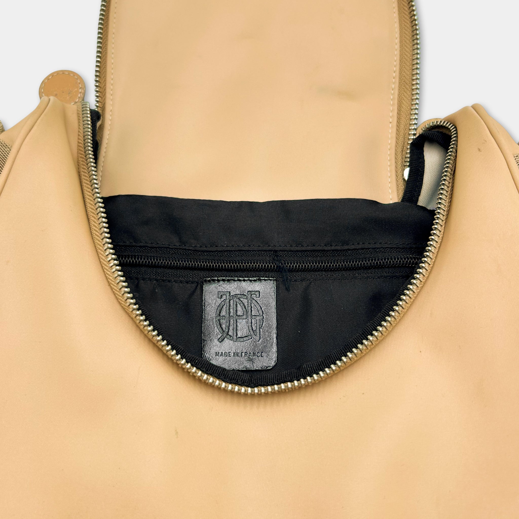 Jean Paul Gaultier 90s Beige Nylon Crossbody Bag