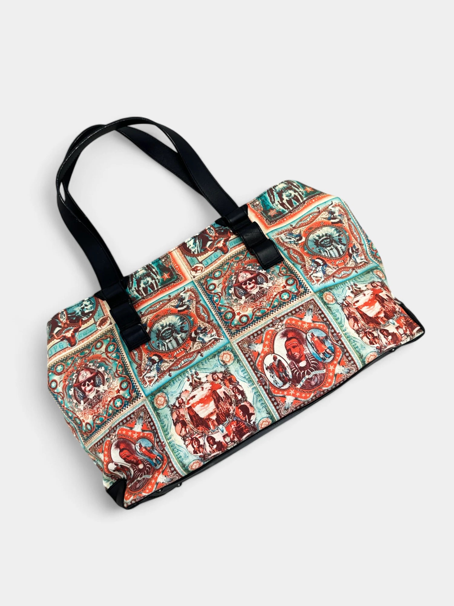 Jean Paul Gaultier 1996 Native Print Bag