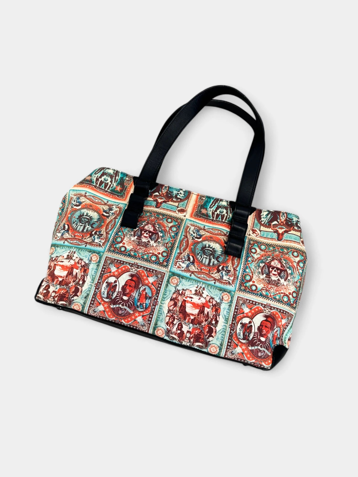 Jean Paul Gaultier 1996 Native Print Bag