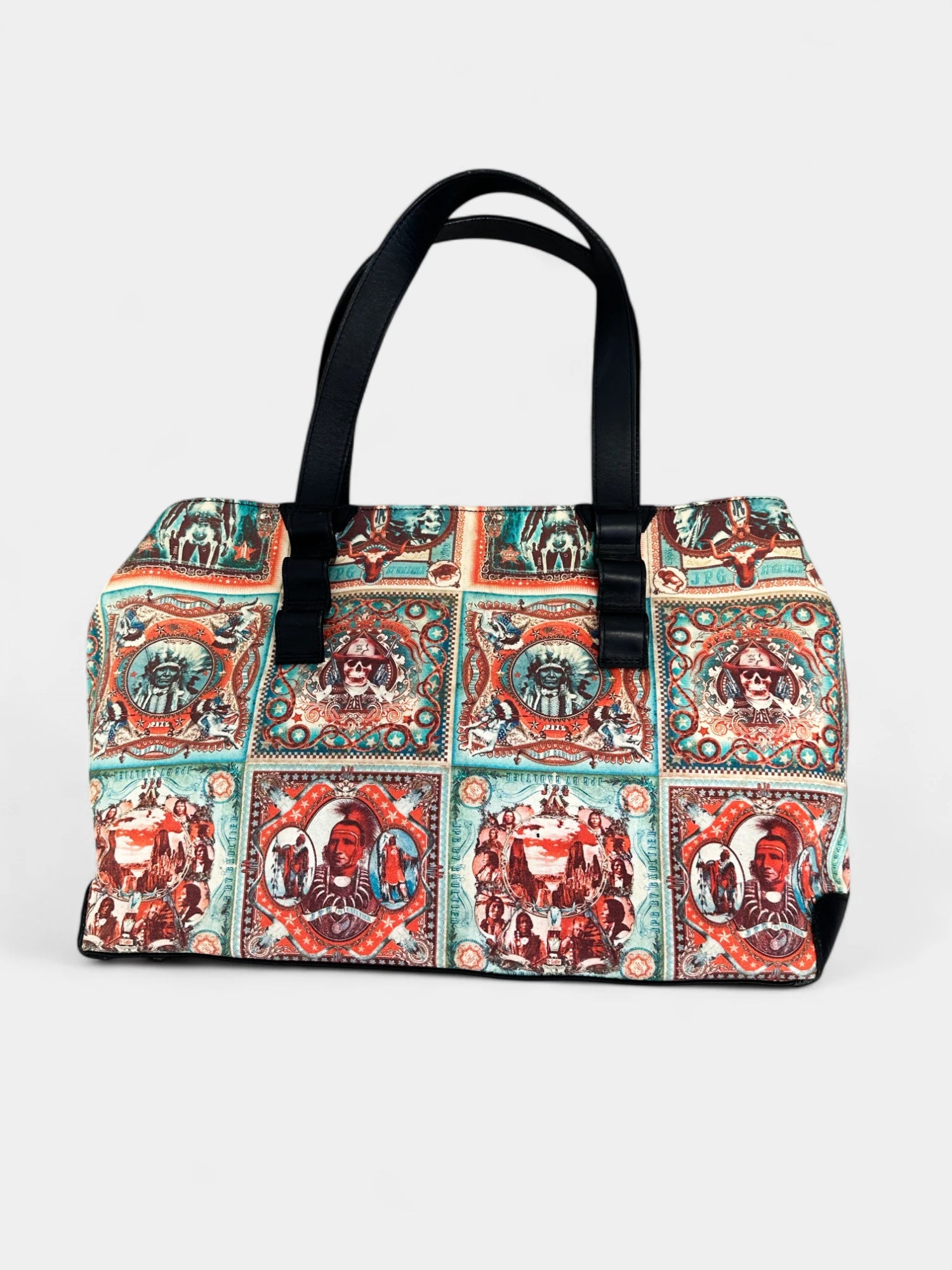 Jean Paul Gaultier 1996 Native Print Bag