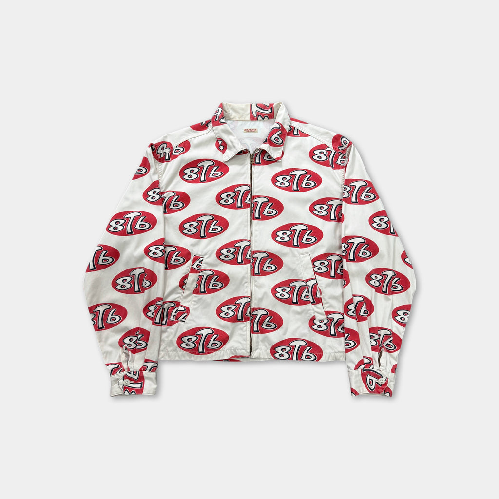 Kapital '8T6' Print Logo Trucker Zip Jacket