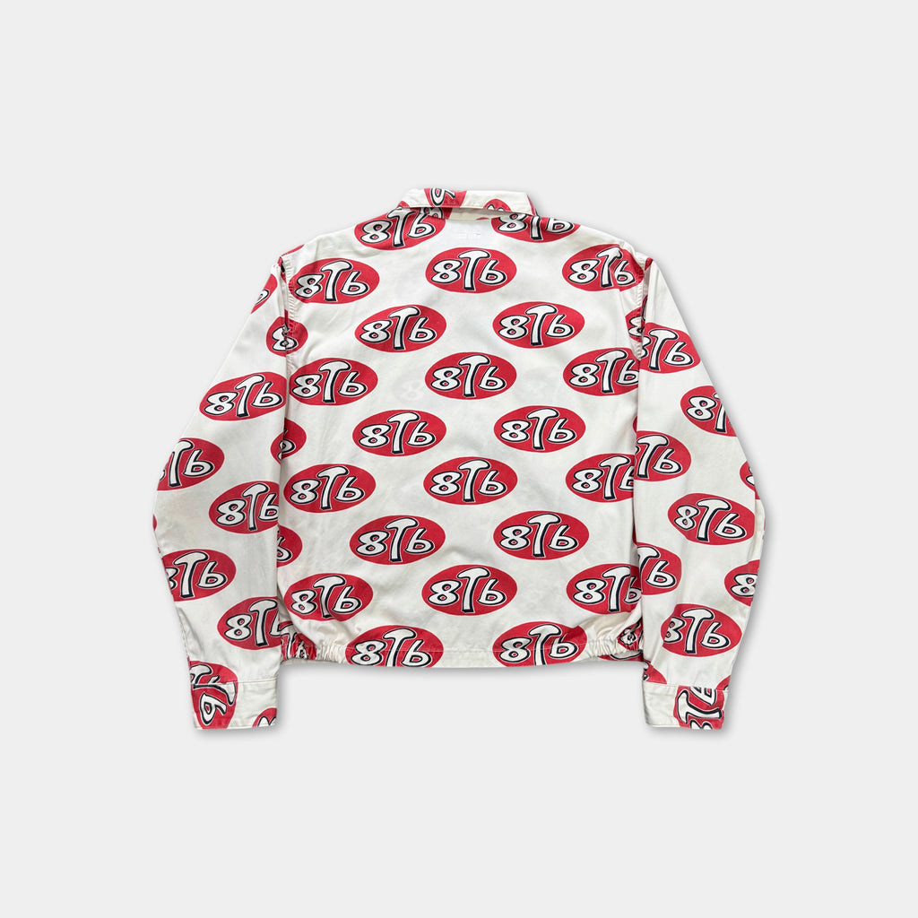 Kapital '8T6' Print Logo Trucker Zip Jacket