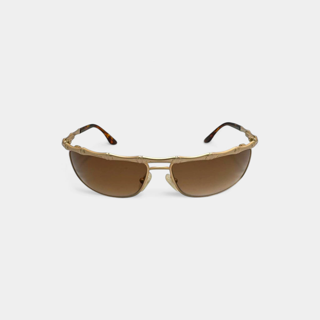 Katherine Hamnett Gold Bamboo Sunglasses