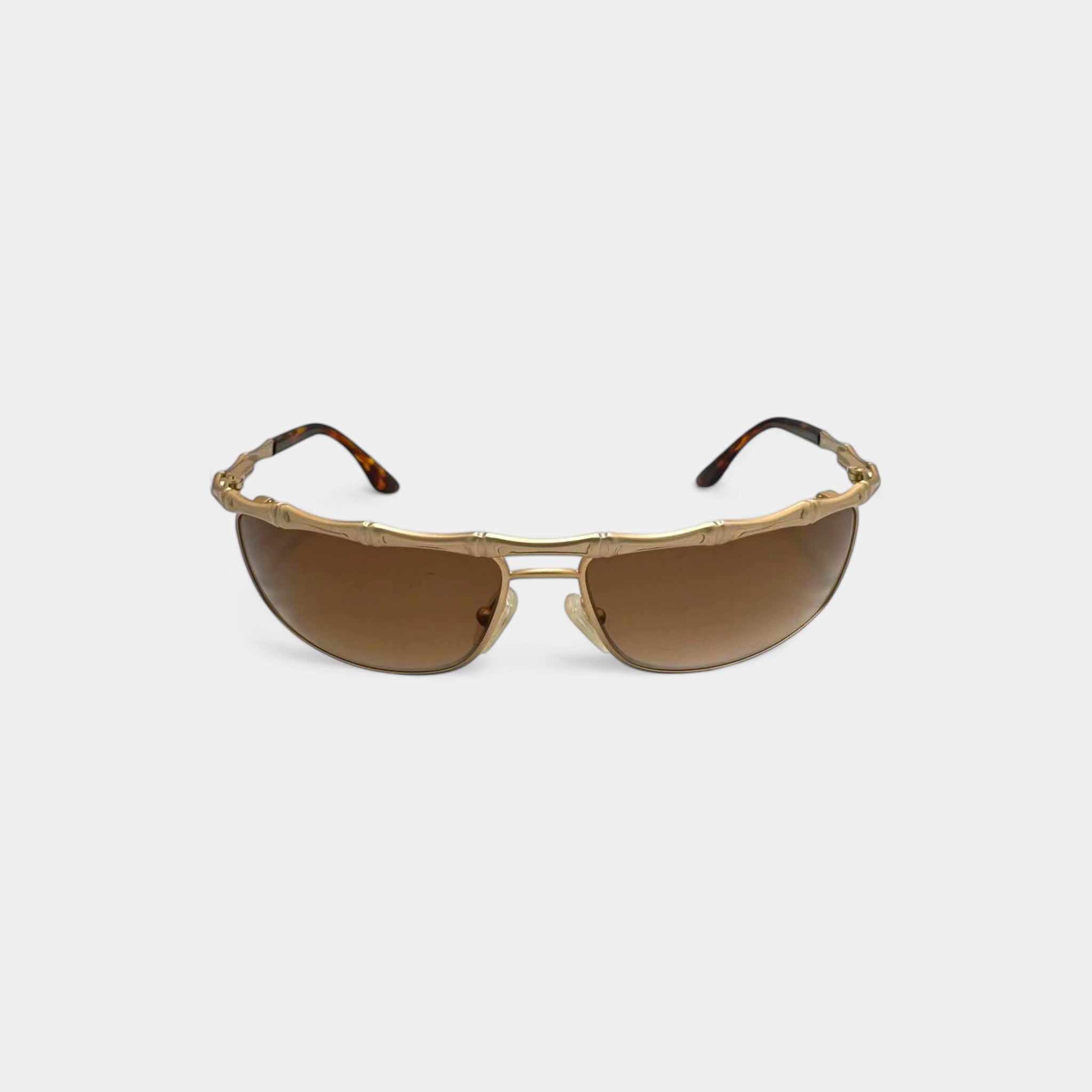Katherine Hamnett Gold Bamboo Sunglasses