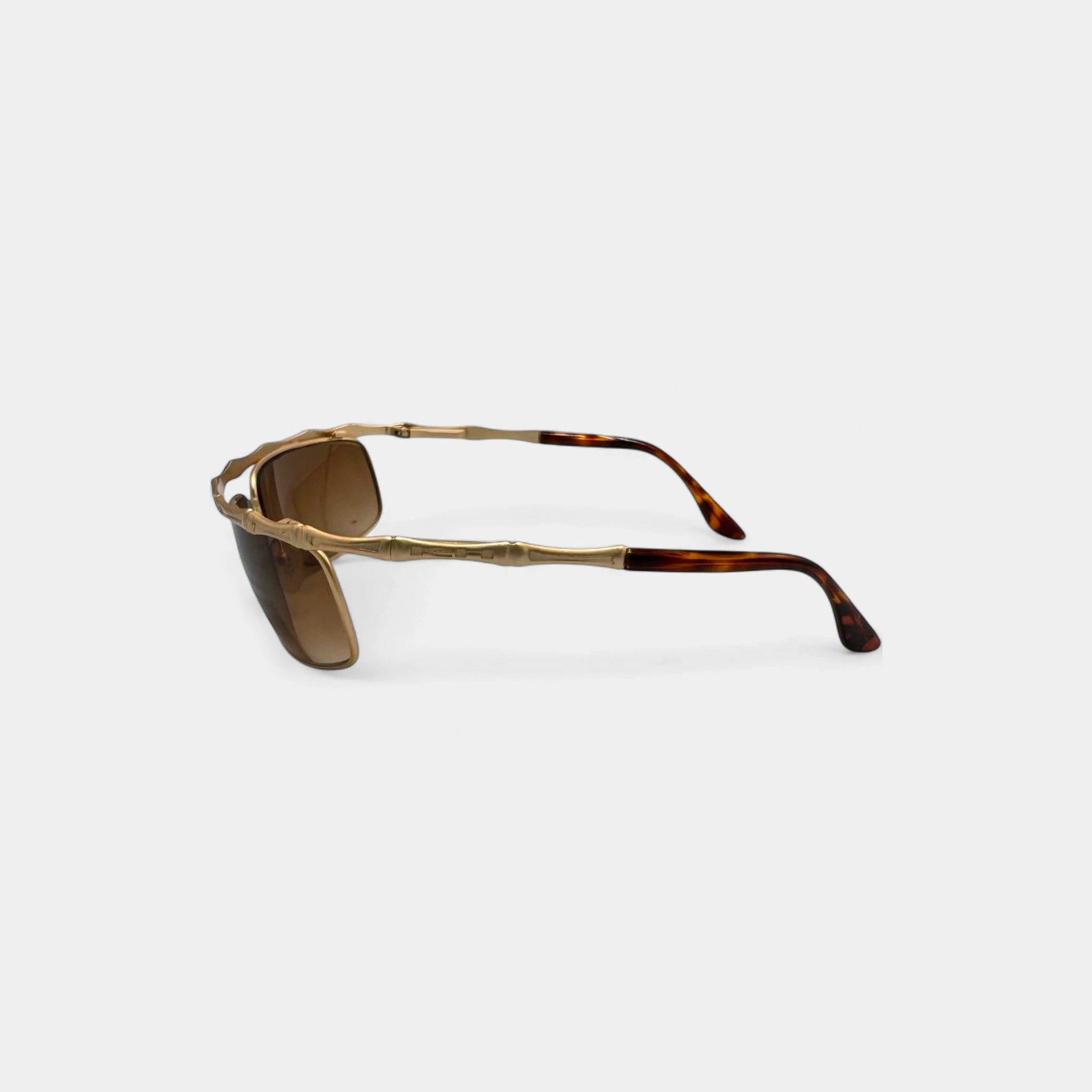Katherine Hamnett Gold Bamboo Sunglasses