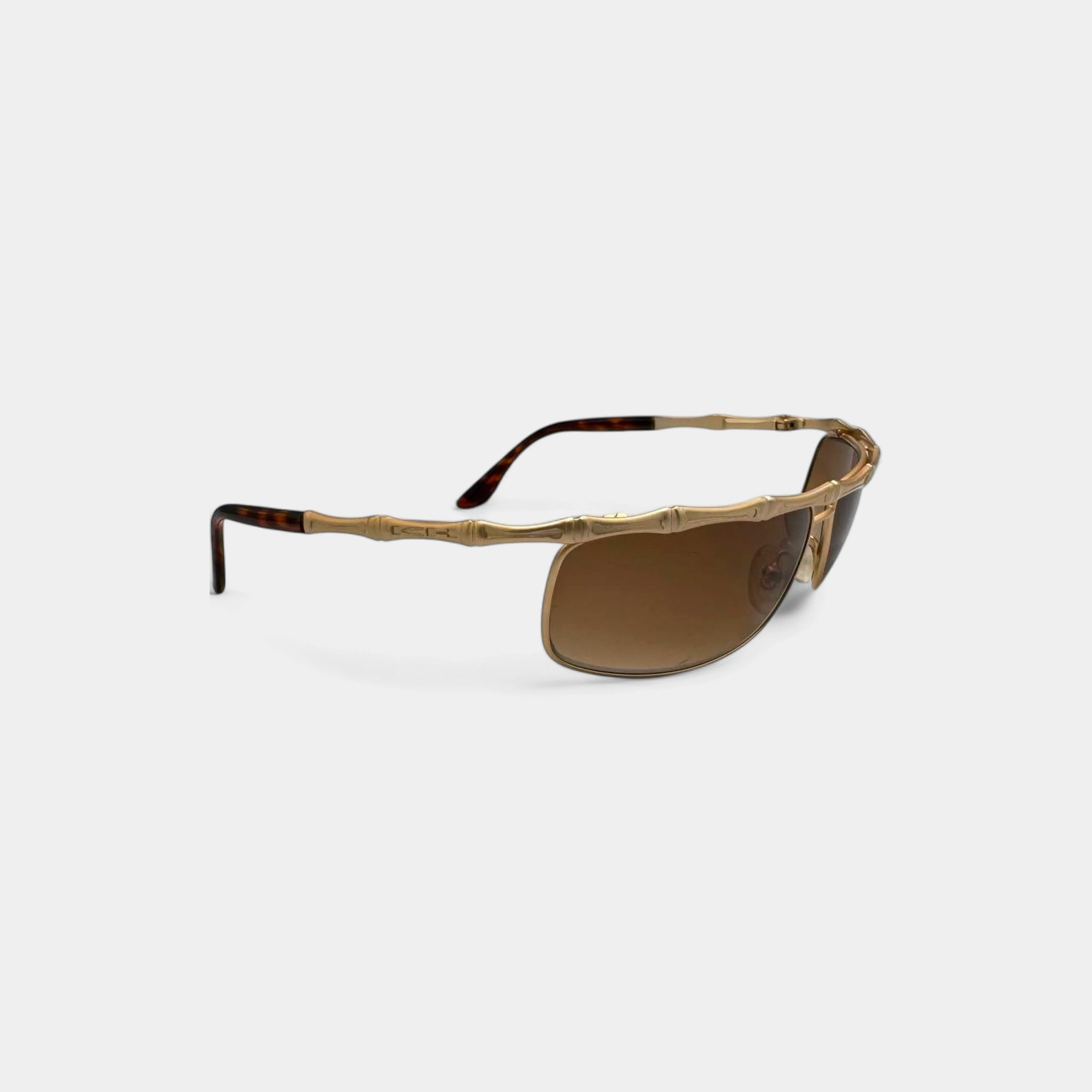Katherine Hamnett Gold Bamboo Sunglasses