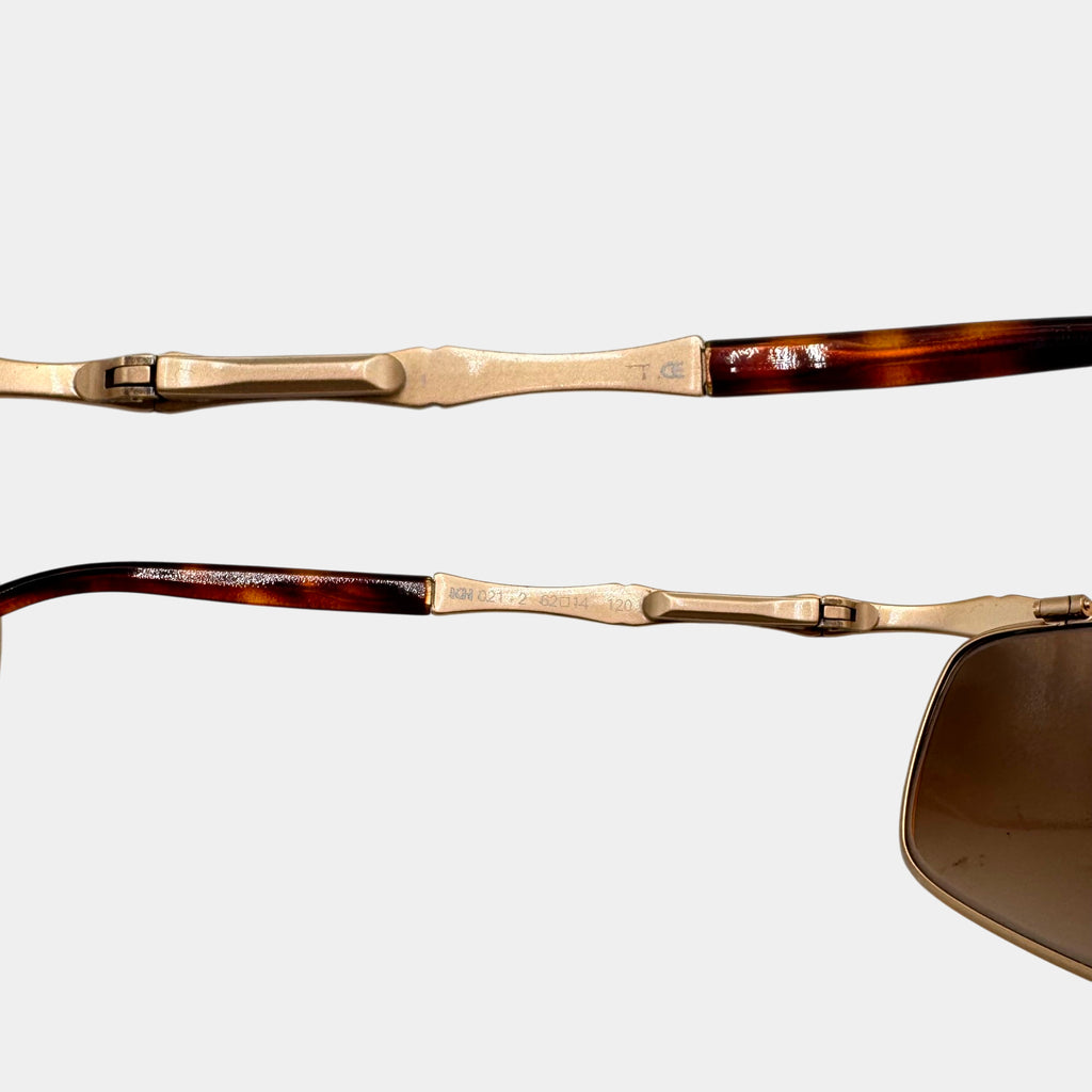 Katherine Hamnett Gold Bamboo Sunglasses