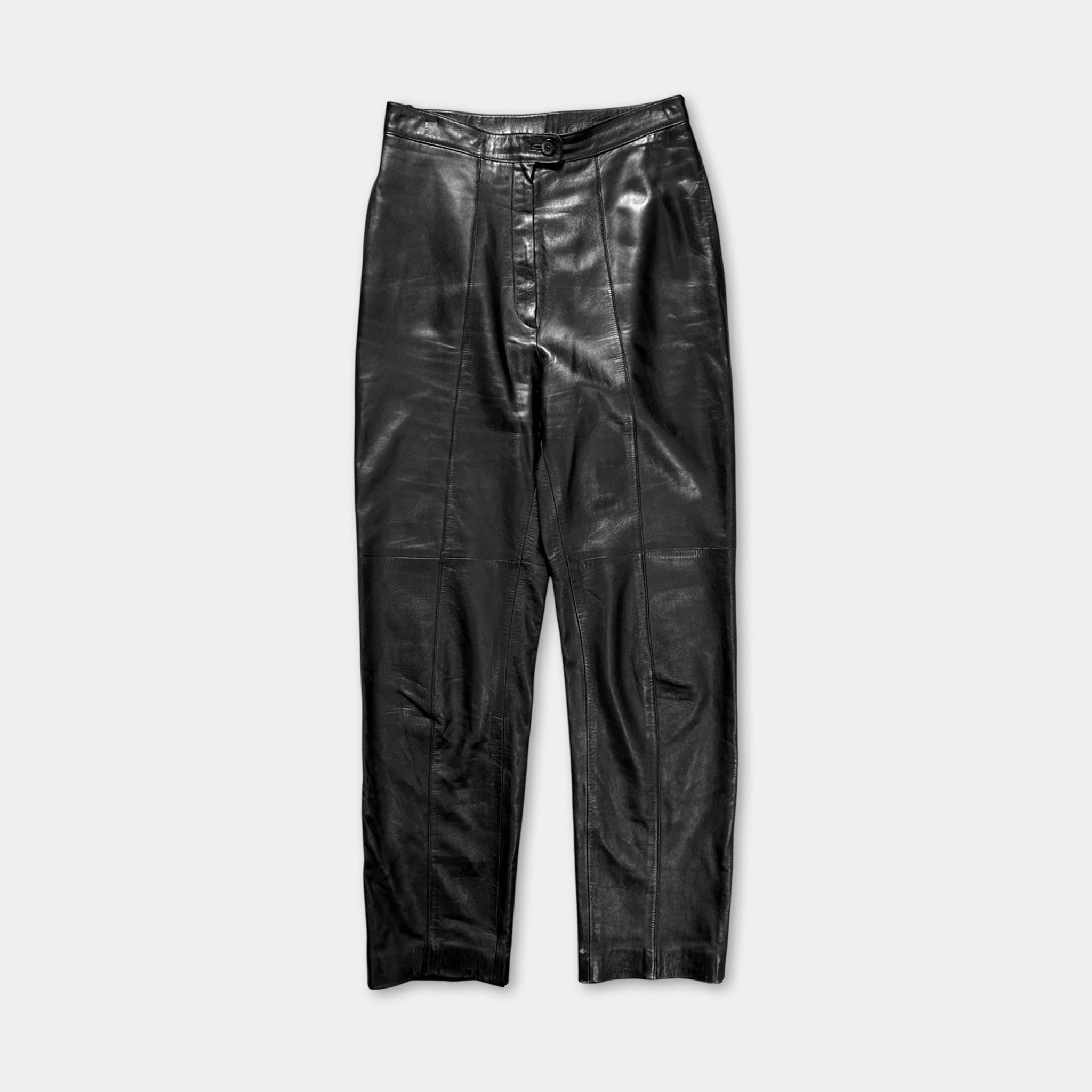 Loewe 1990's Black Leather Pants