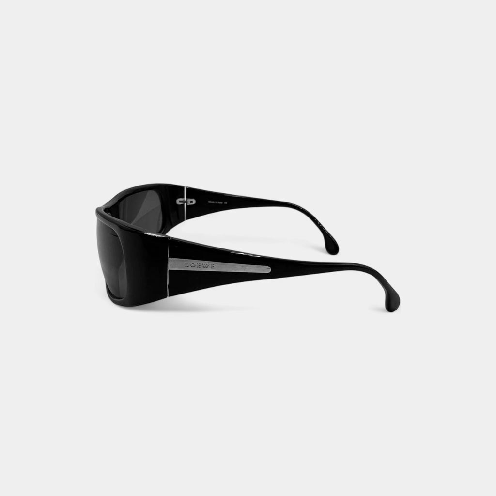 Loewe Vintage Black Sport Shield Sunglasses
