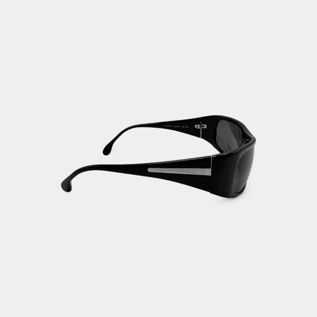 Loewe Vintage Black Sport Shield Sunglasses
