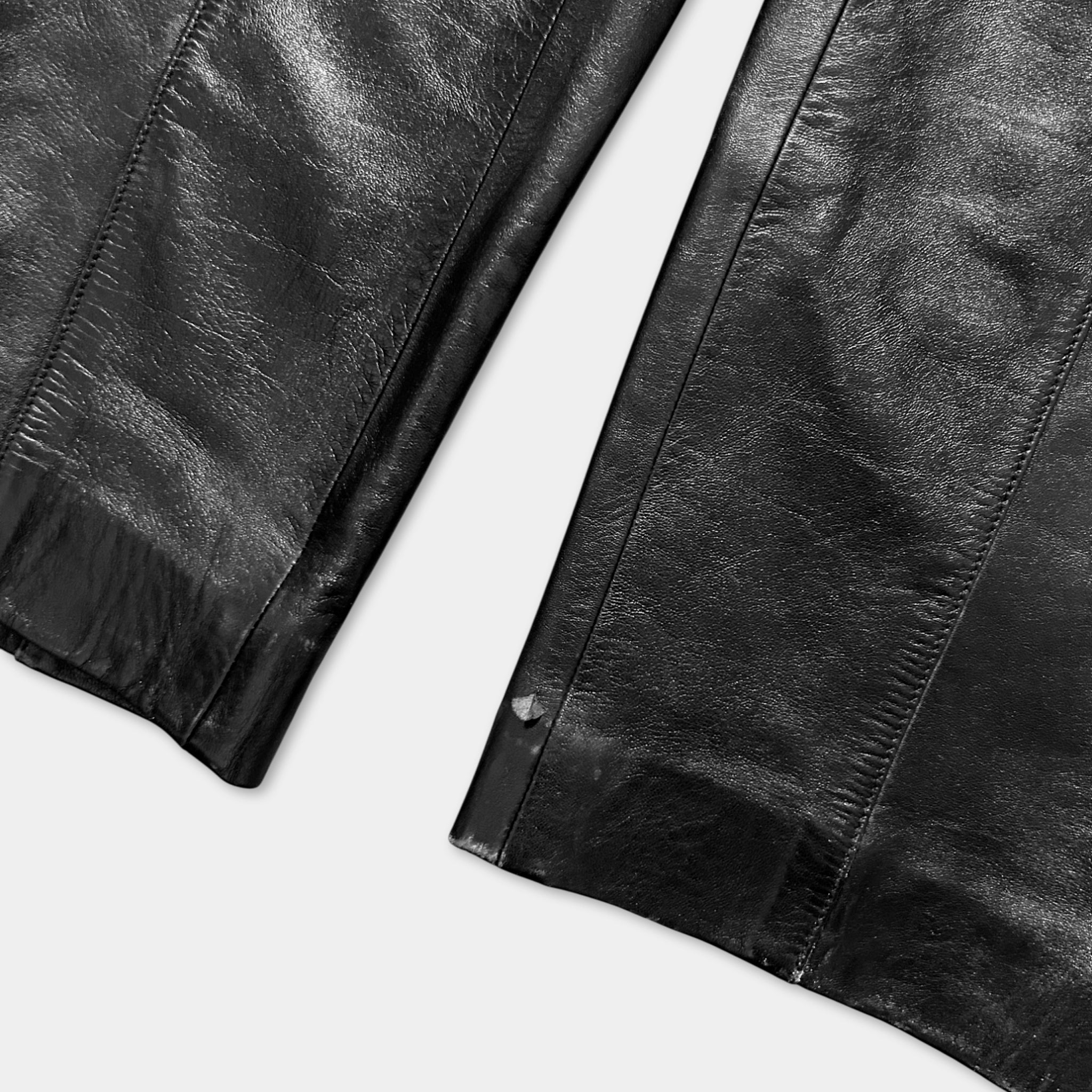 Loewe 1990's Black Leather Pants