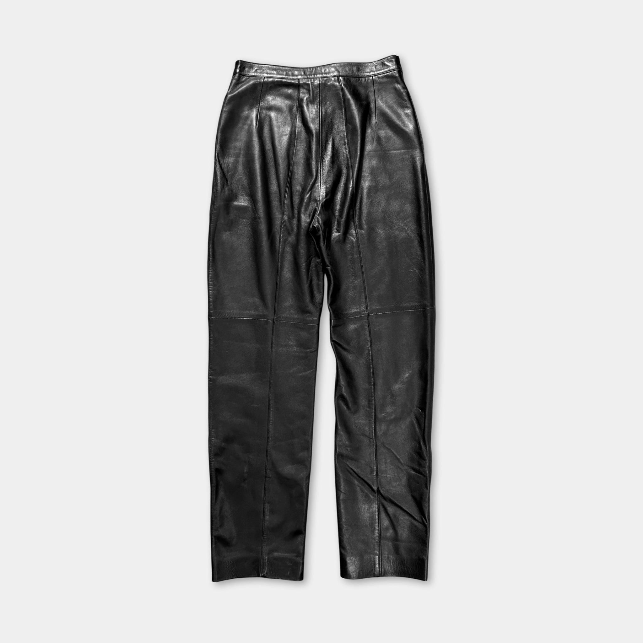 Loewe 1990's Black Leather Pants