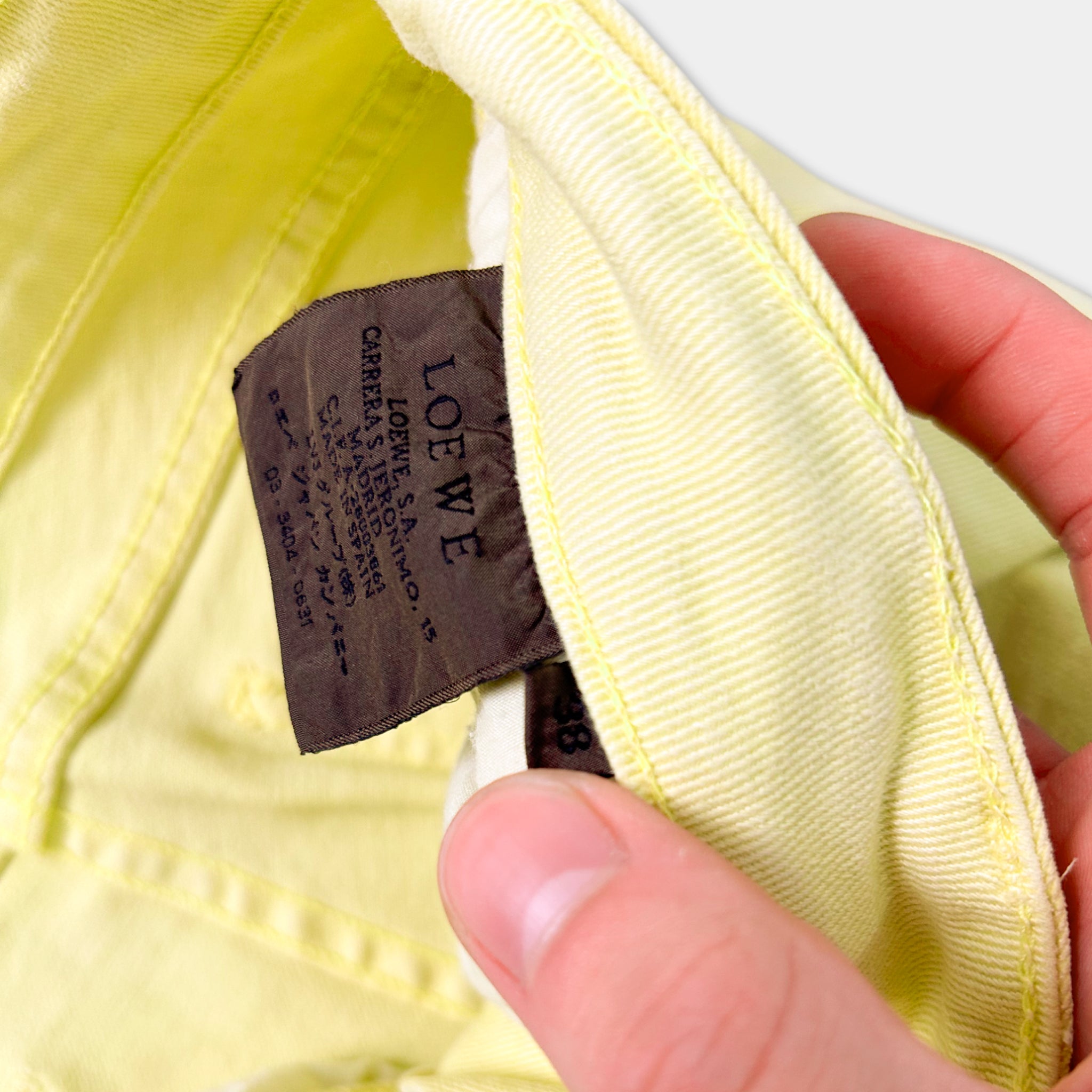 Loewe Yellow Straight Jeans