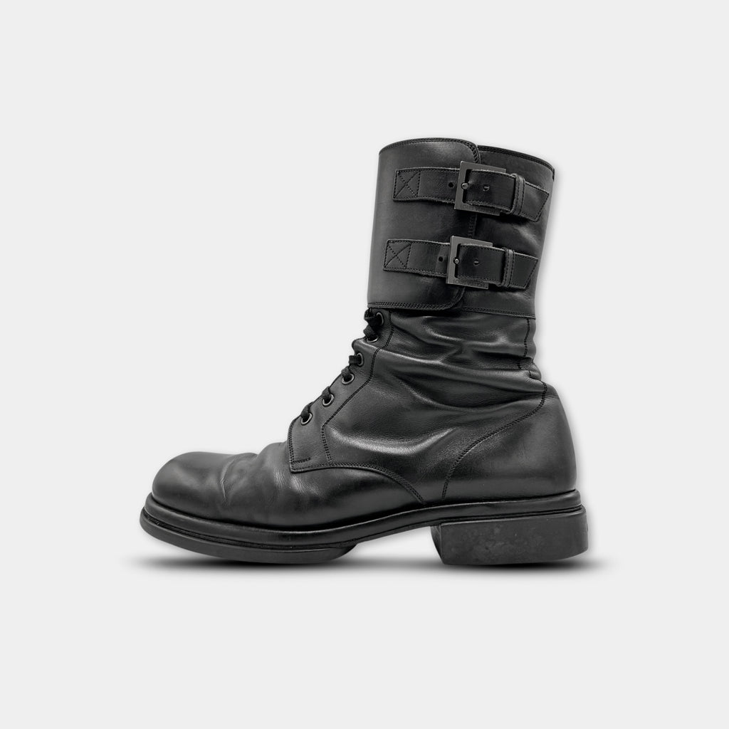 Louis Vuitton 2011 Double Buckle Combat Boots