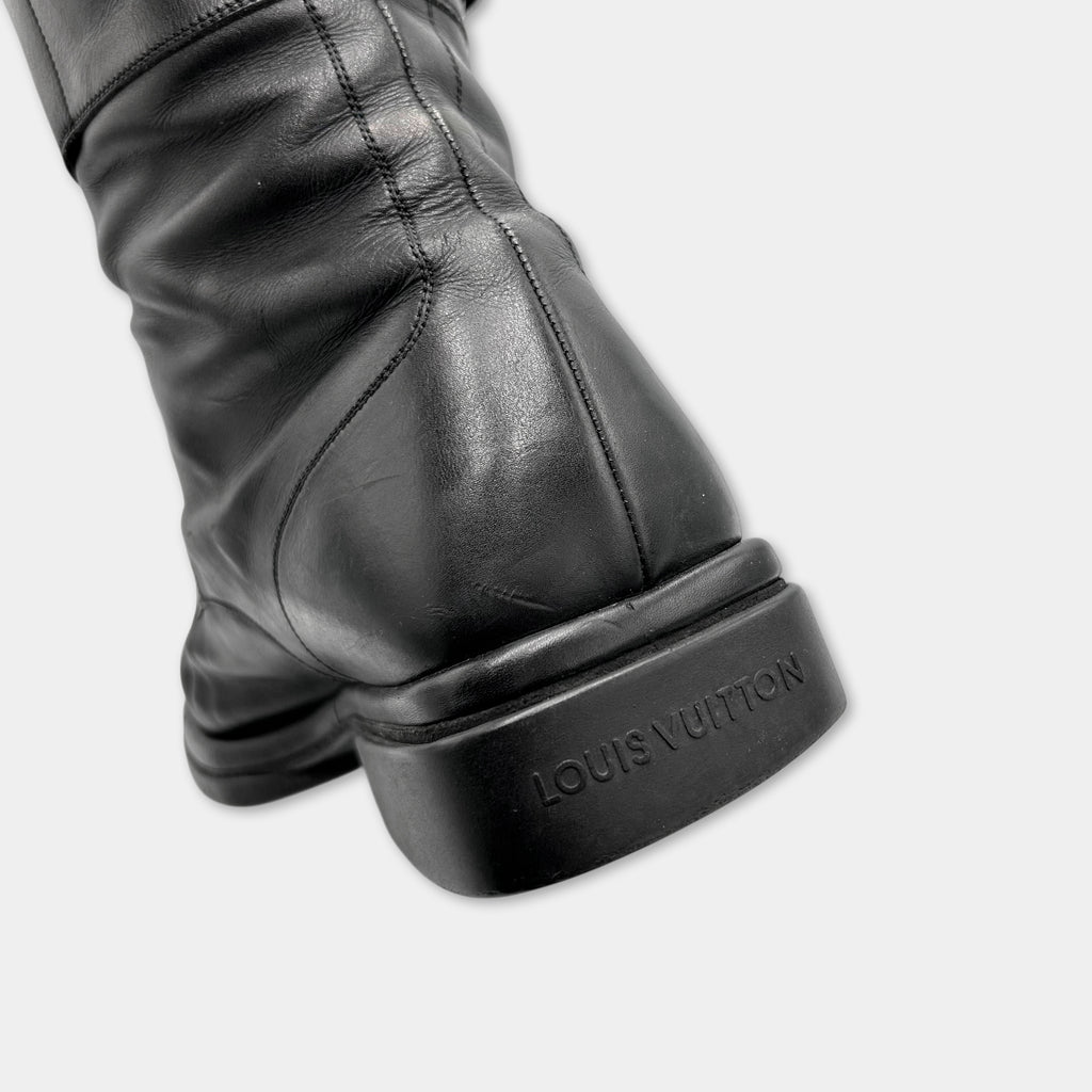 Louis Vuitton 2011 Double Buckle Combat Boots