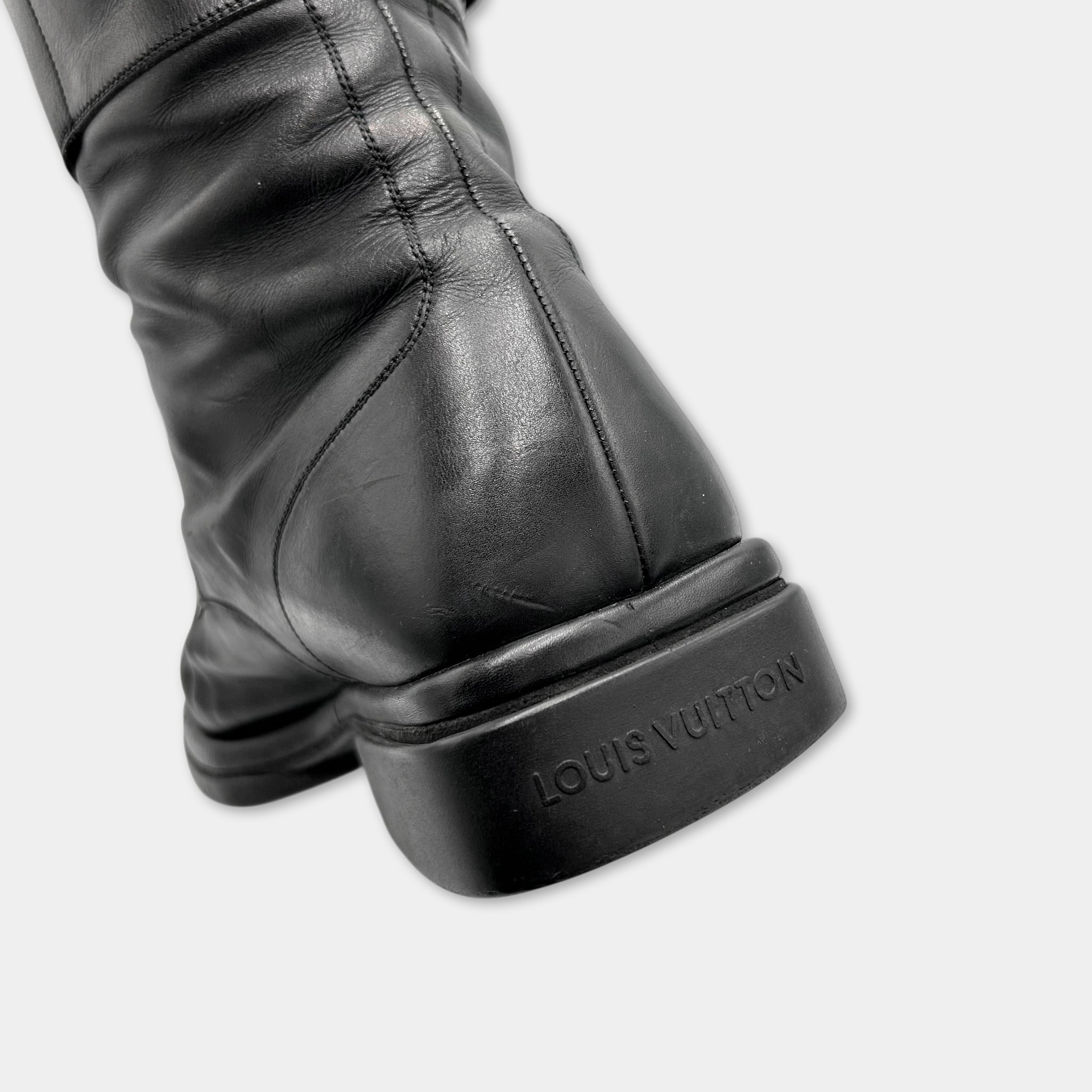 Louis Vuitton 2011 Double Buckle Combat Boots