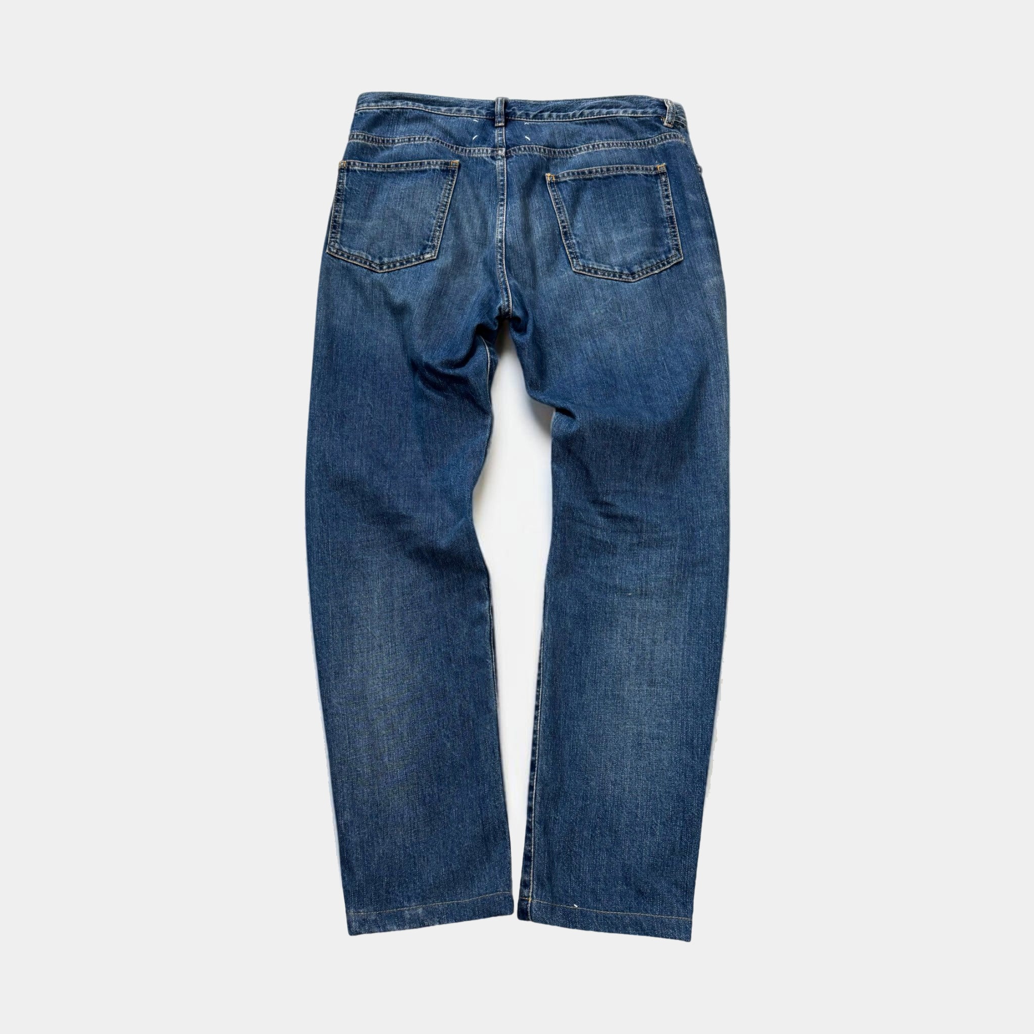 Maison Margiela MM10 Mid-Wash Straight-Leg Four-Stitch Jeans