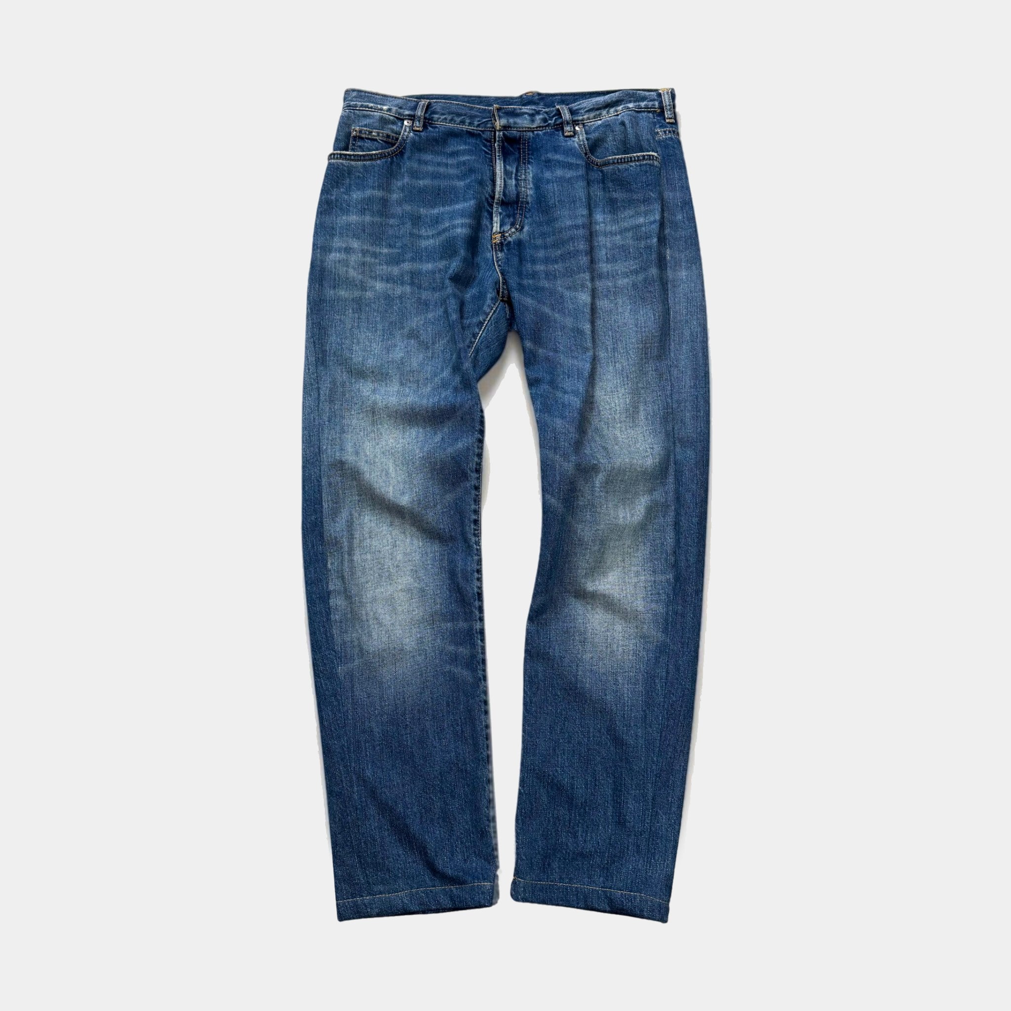 Maison Margiela MM10 Mid-Wash Straight-Leg Four-Stitch Jeans