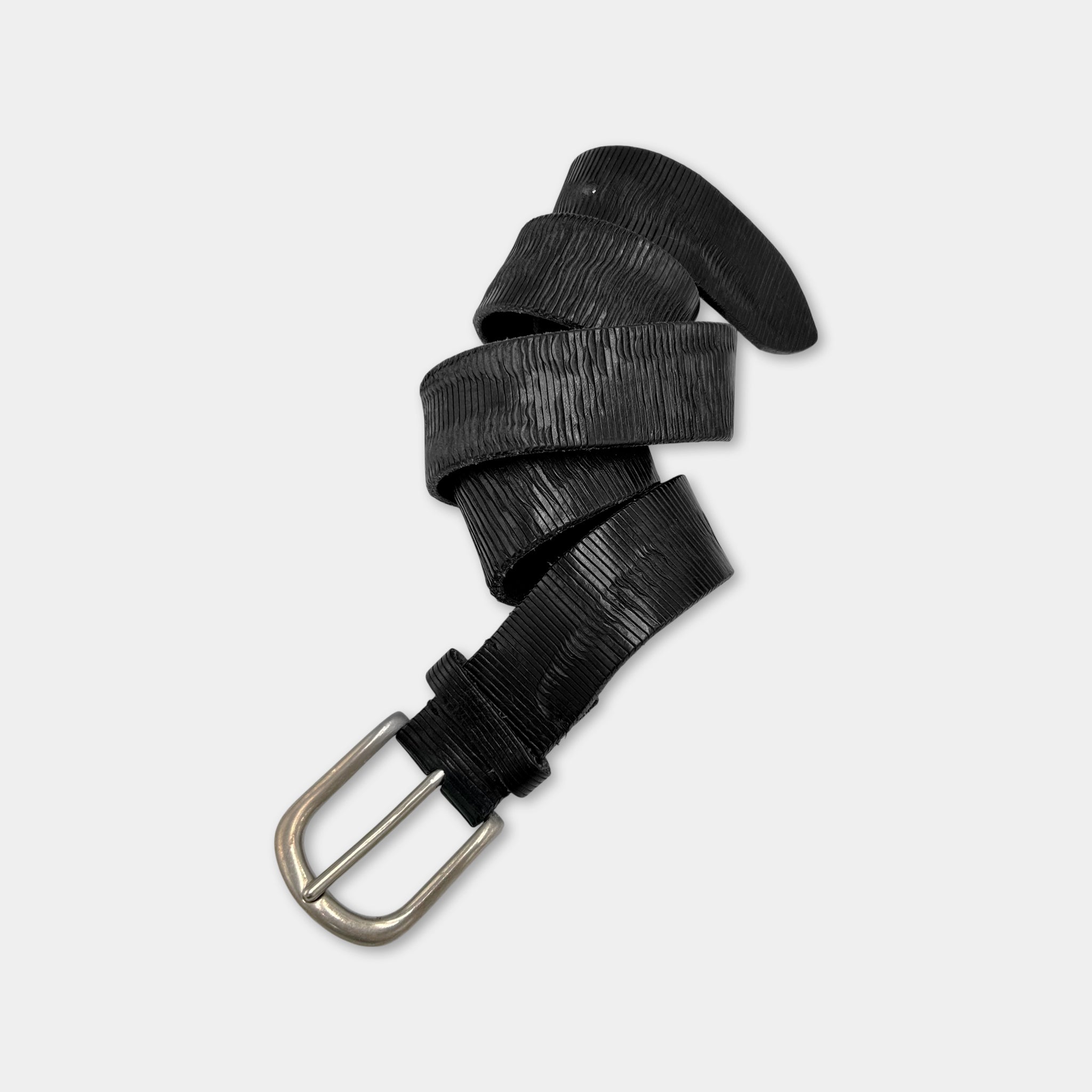 Maison Margiela MM1 Trompe L’œil "Corduroy" Embossed Leather Belt