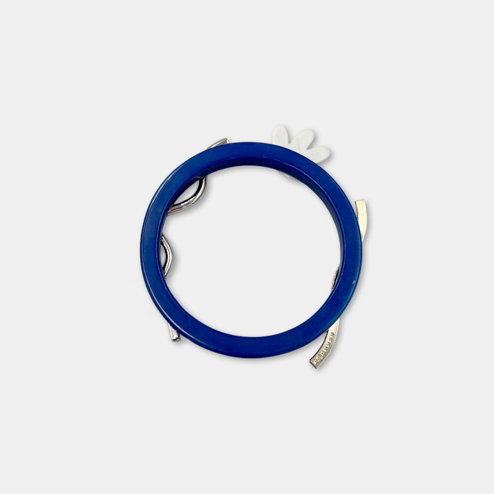 Maison Margiela MM11 SS10 Geometric Blue Plastic Bracelet