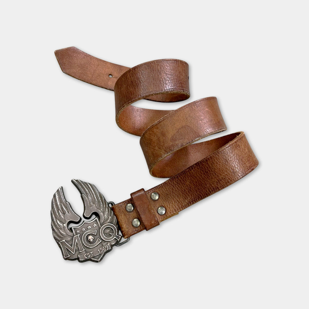 Alexander McQueen Buckle Leather Belt