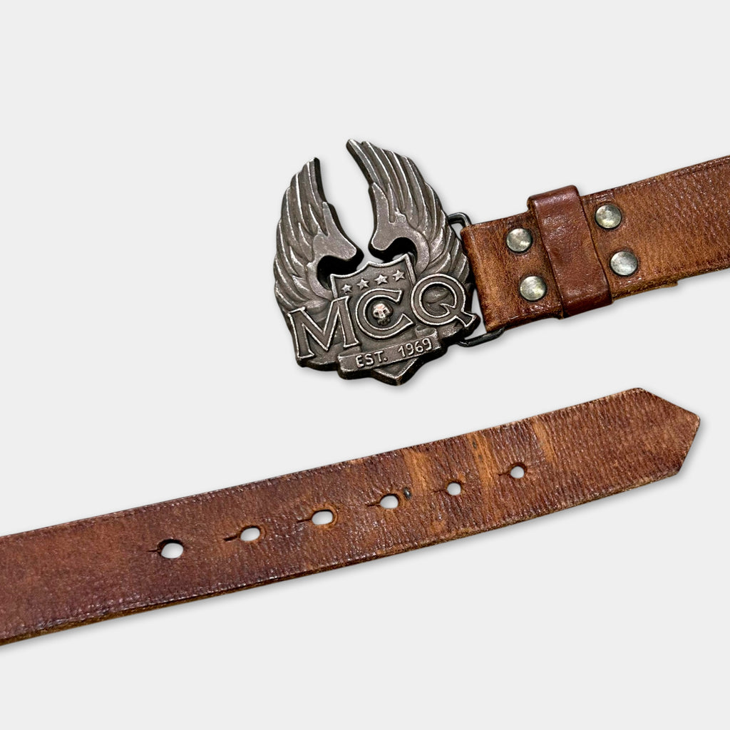 Alexander McQueen Buckle Leather Belt