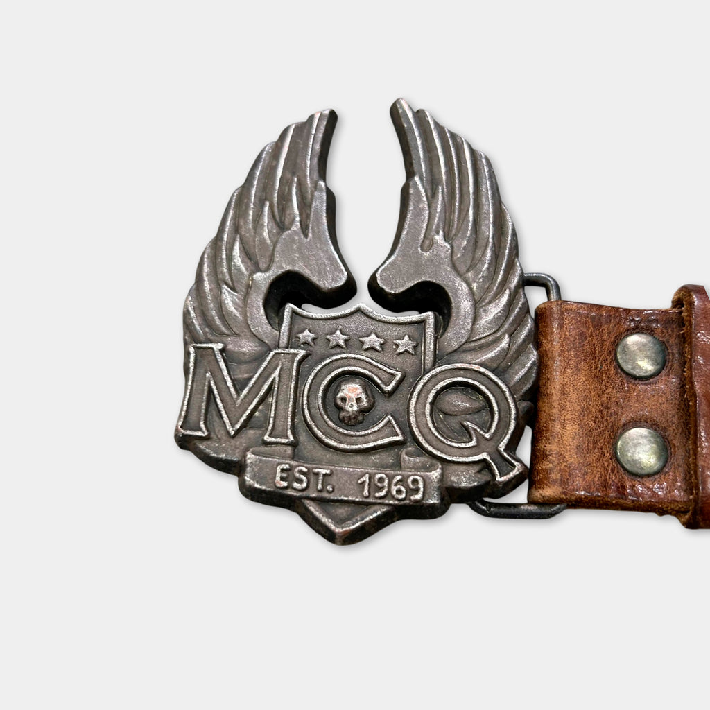 Alexander McQueen Buckle Leather Belt
