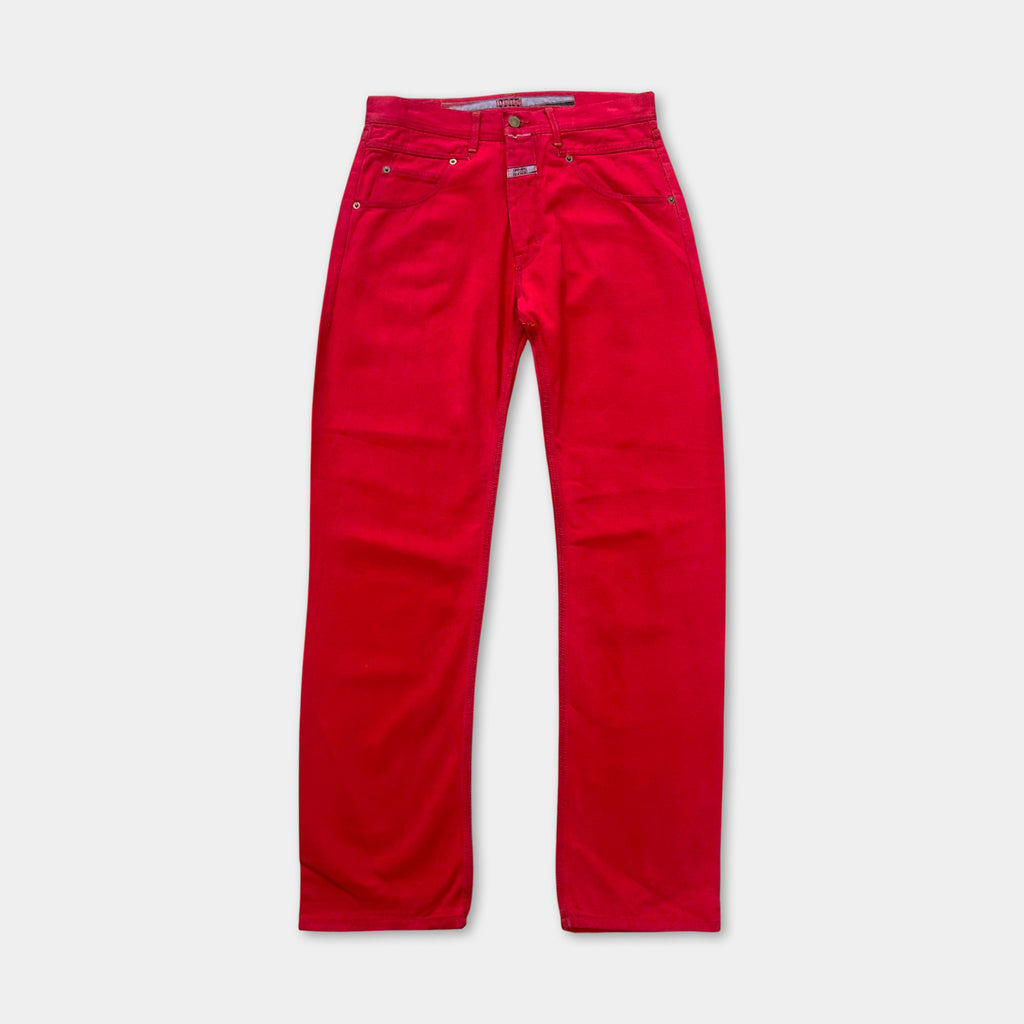 1990s Marithé + François Girbaud Red Jeans