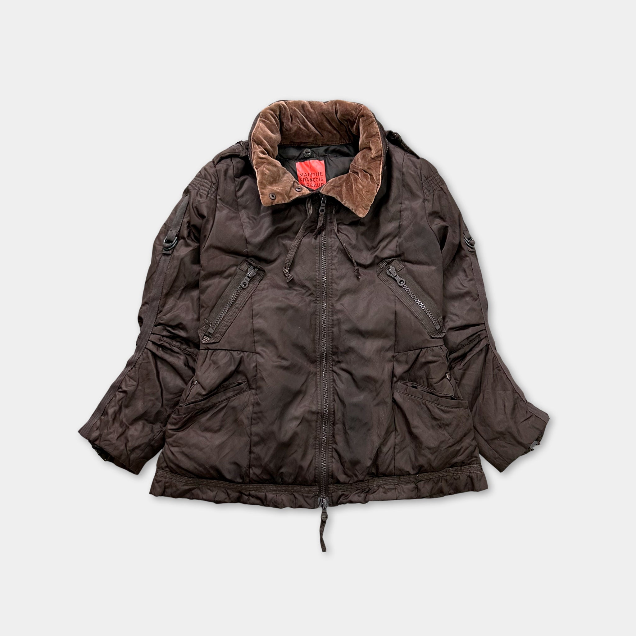 Marithé + François Girbaud Brown Parachute Jacket