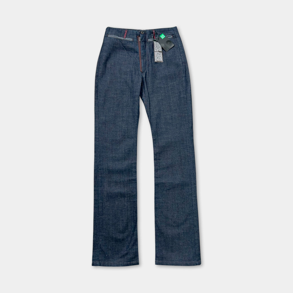 Marithé + François Girbaud Dark Blue Straight Leg Jeans