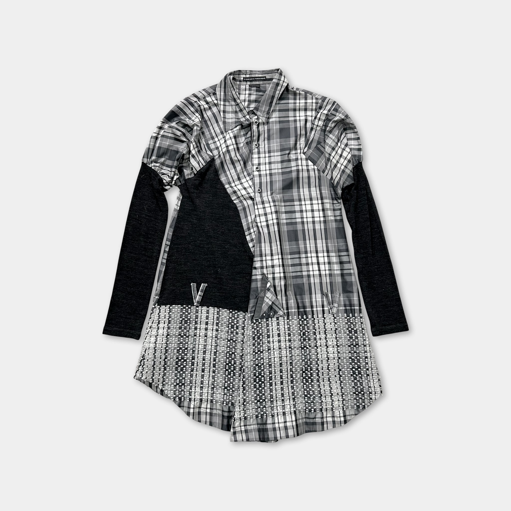 Marithé + François Girbaud Plaid Longsleeve Dress
