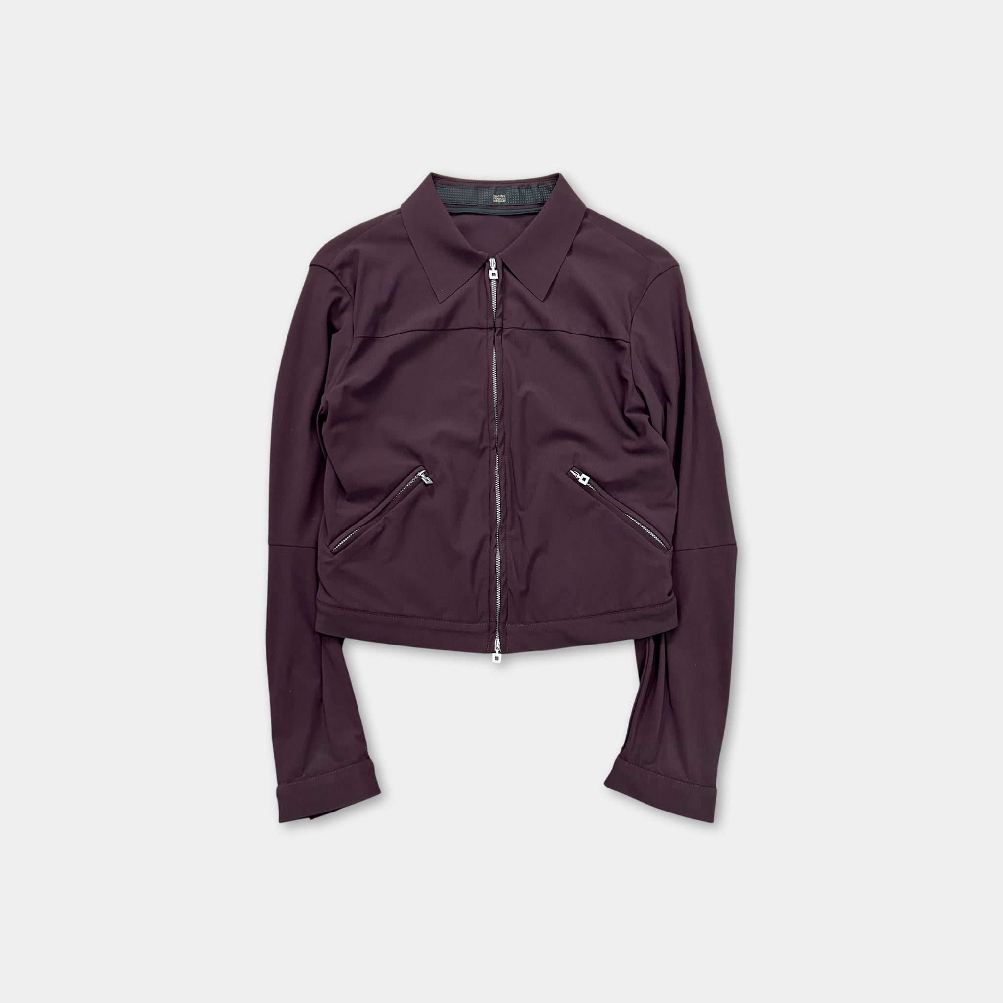 Marithé + François Girbaud Lightweight Technical Nylon Wine Jacket