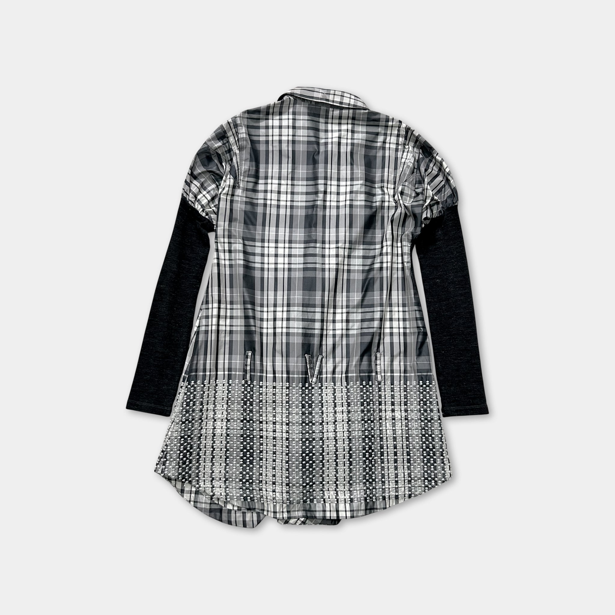 Marithé + François Girbaud Plaid Longsleeve Dress