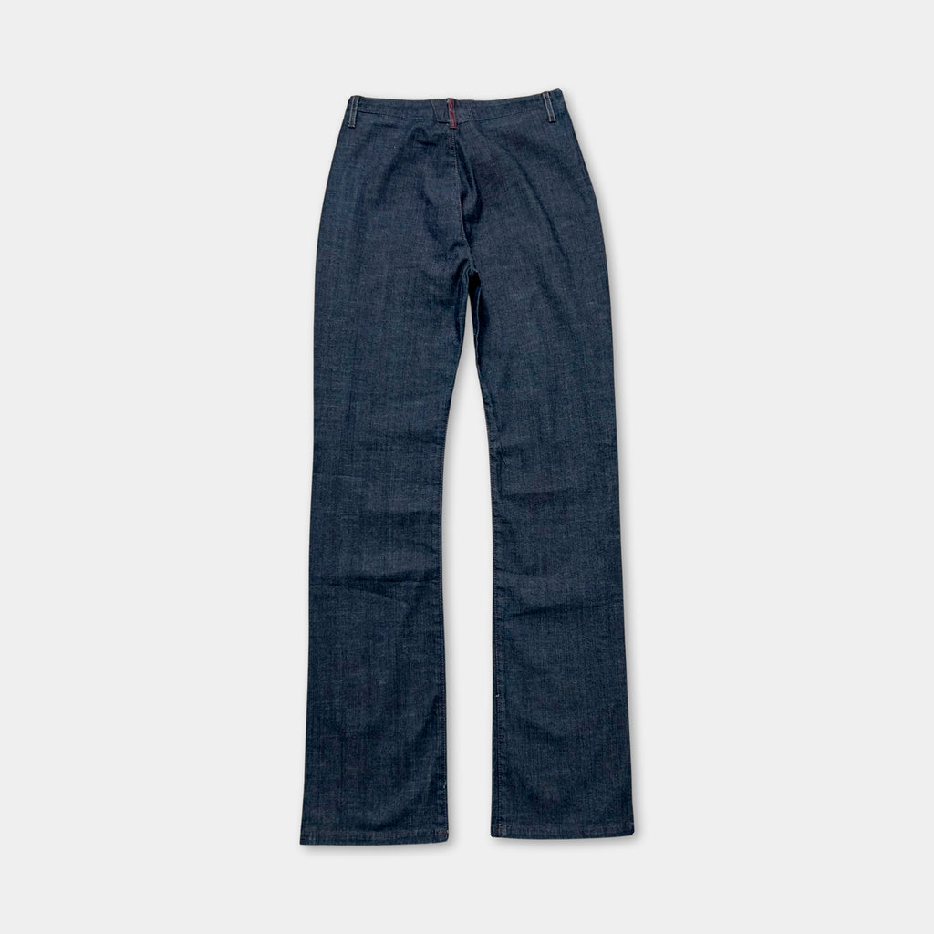 Marithé + François Girbaud Dark Blue Straight Leg Jeans