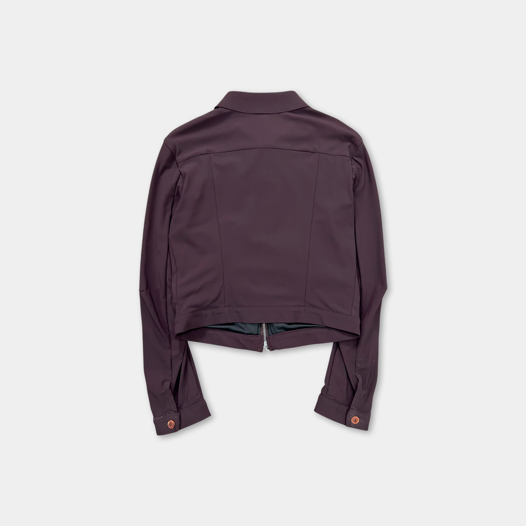 Marithé + François Girbaud Lightweight Technical Nylon Wine Jacket