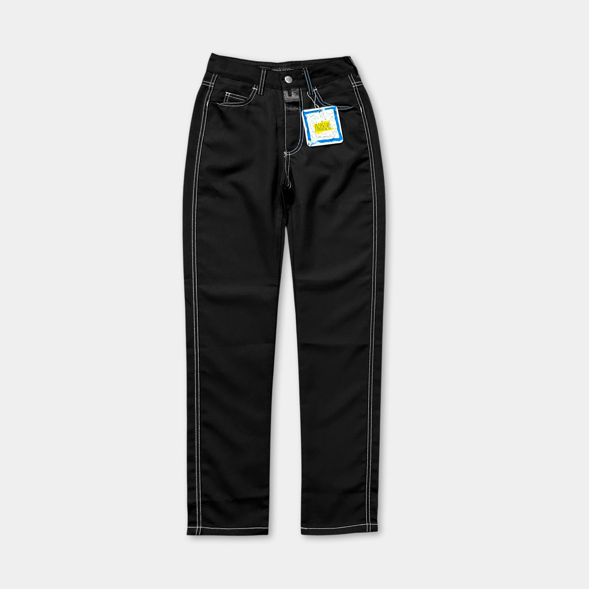 Marithé + François Girbaud Contrast Stitching Pants