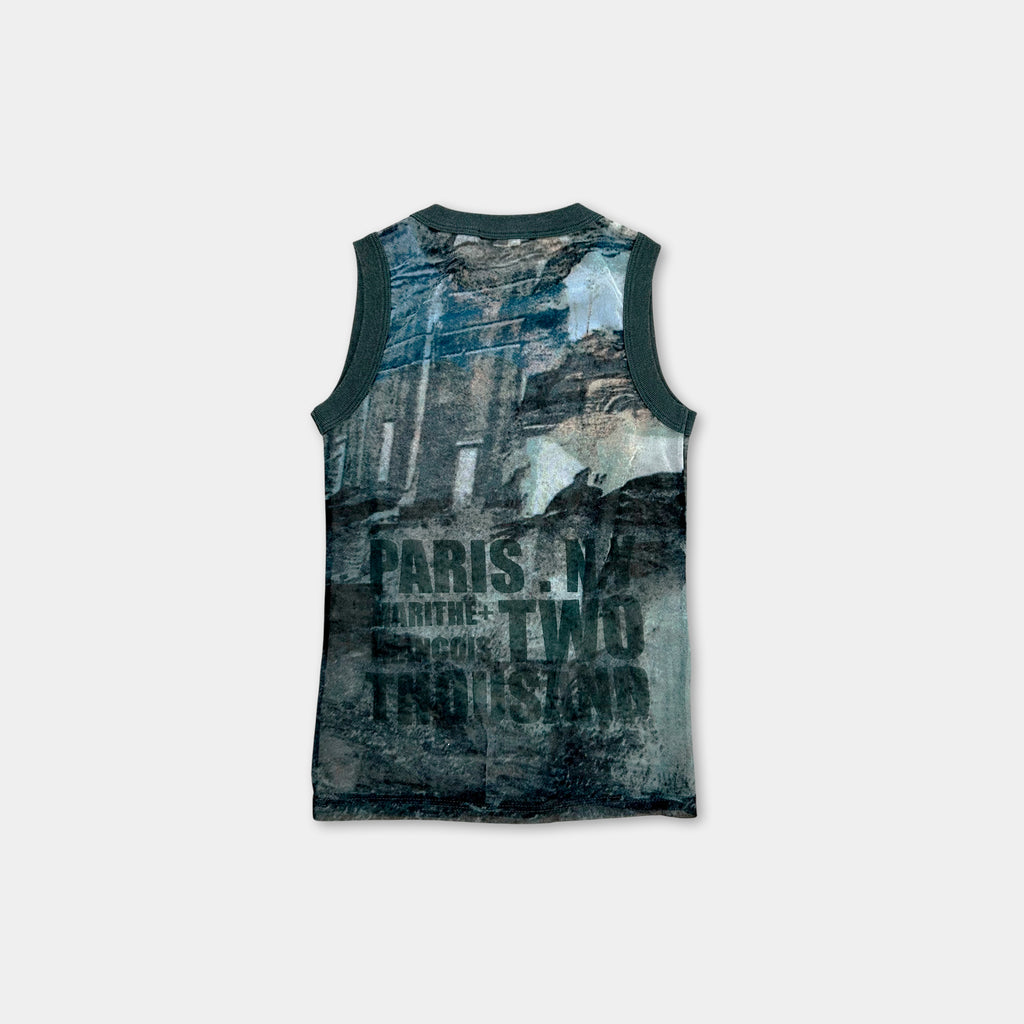Marithé + François Girbaud Graphic Mesh Top