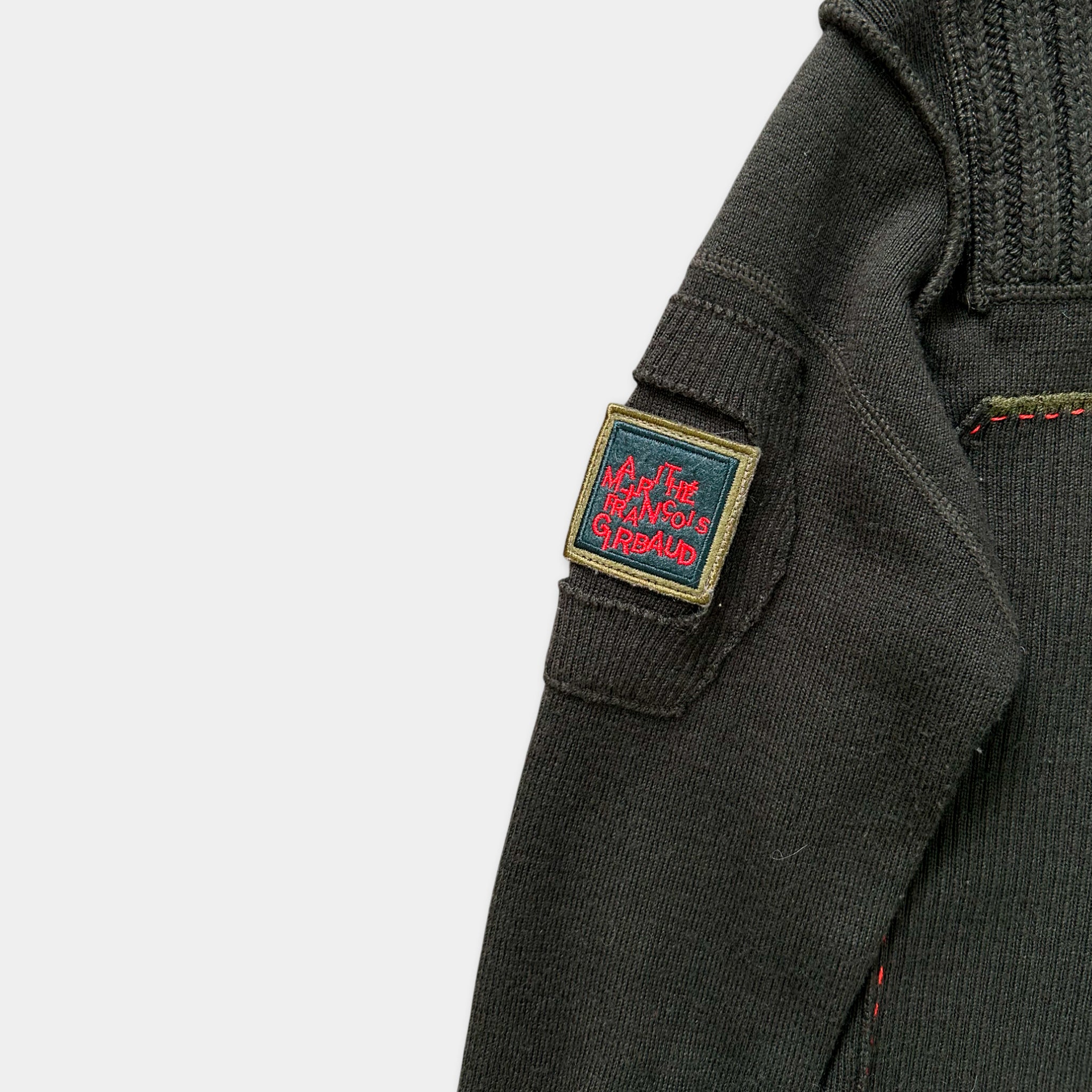 Marithé + François Girbaud Green Collar Knitted Longsleeve