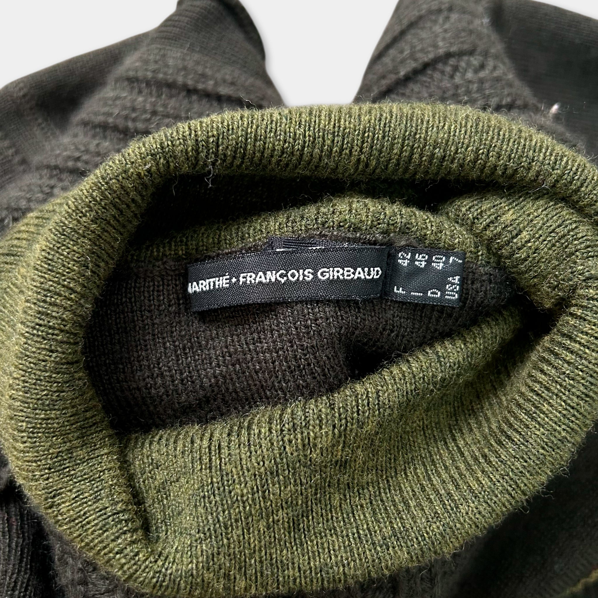 Marithé + François Girbaud Green Collar Knitted Longsleeve