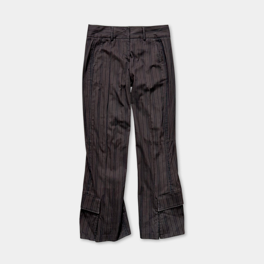 Marithé + François Girbaud Striped Flared Pants