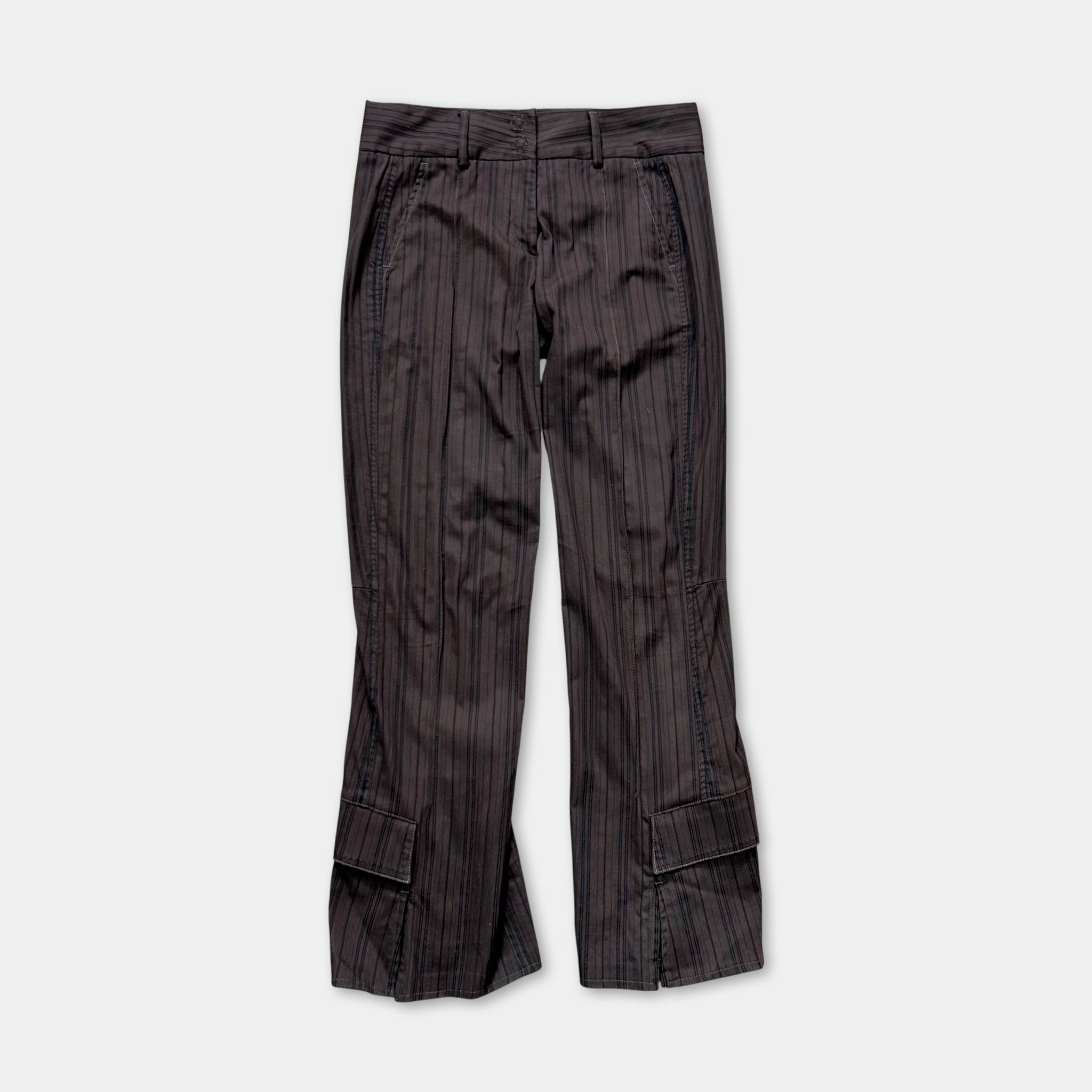 Marithé + François Girbaud Striped Flared Pants