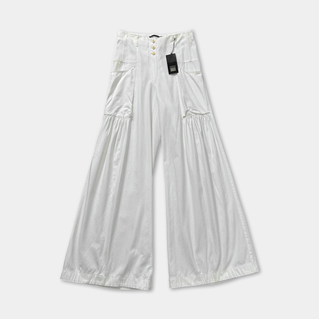 Marithé + François Girbaud White Flare Pants