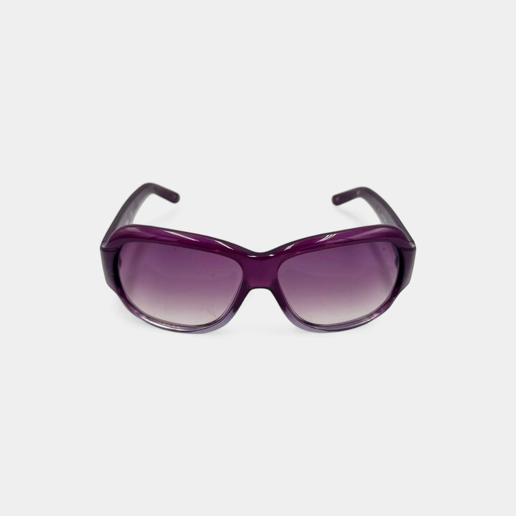 Miu Miu 2000s Purple Translucent Oversized Sunglasses