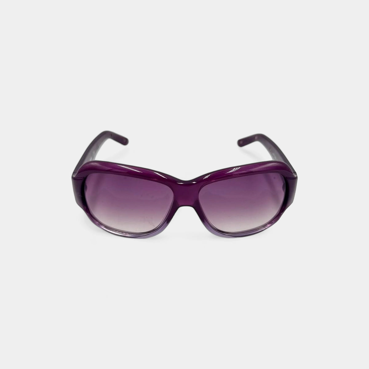Miu Miu 2000s Purple Translucent Oversized Sunglasses