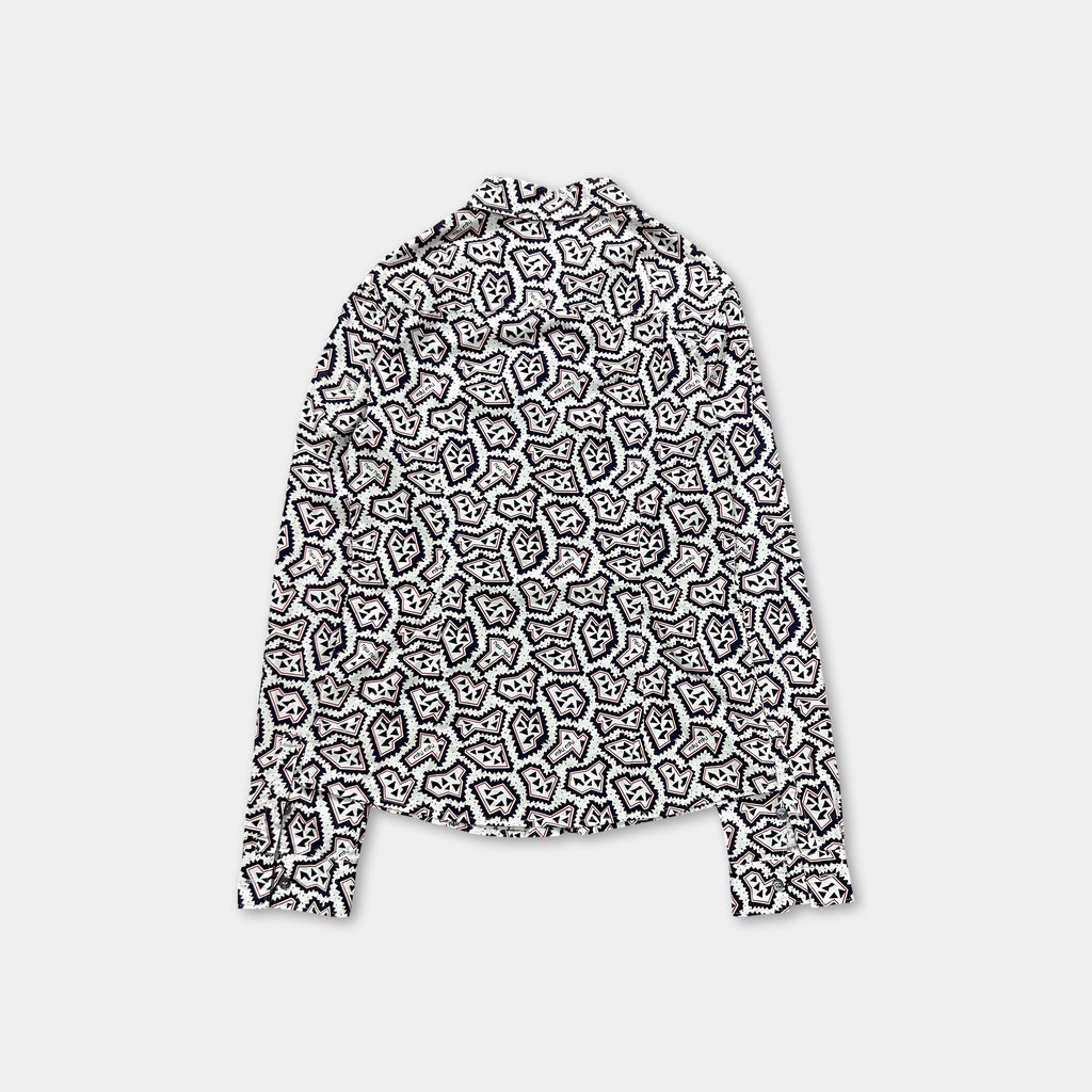 Miu Miu Geometric Pattern Printed Shirt