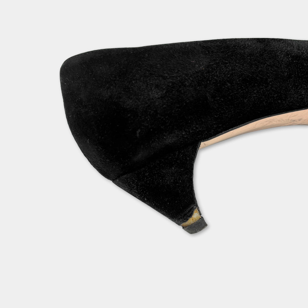 Miu Miu Black Suede Heels