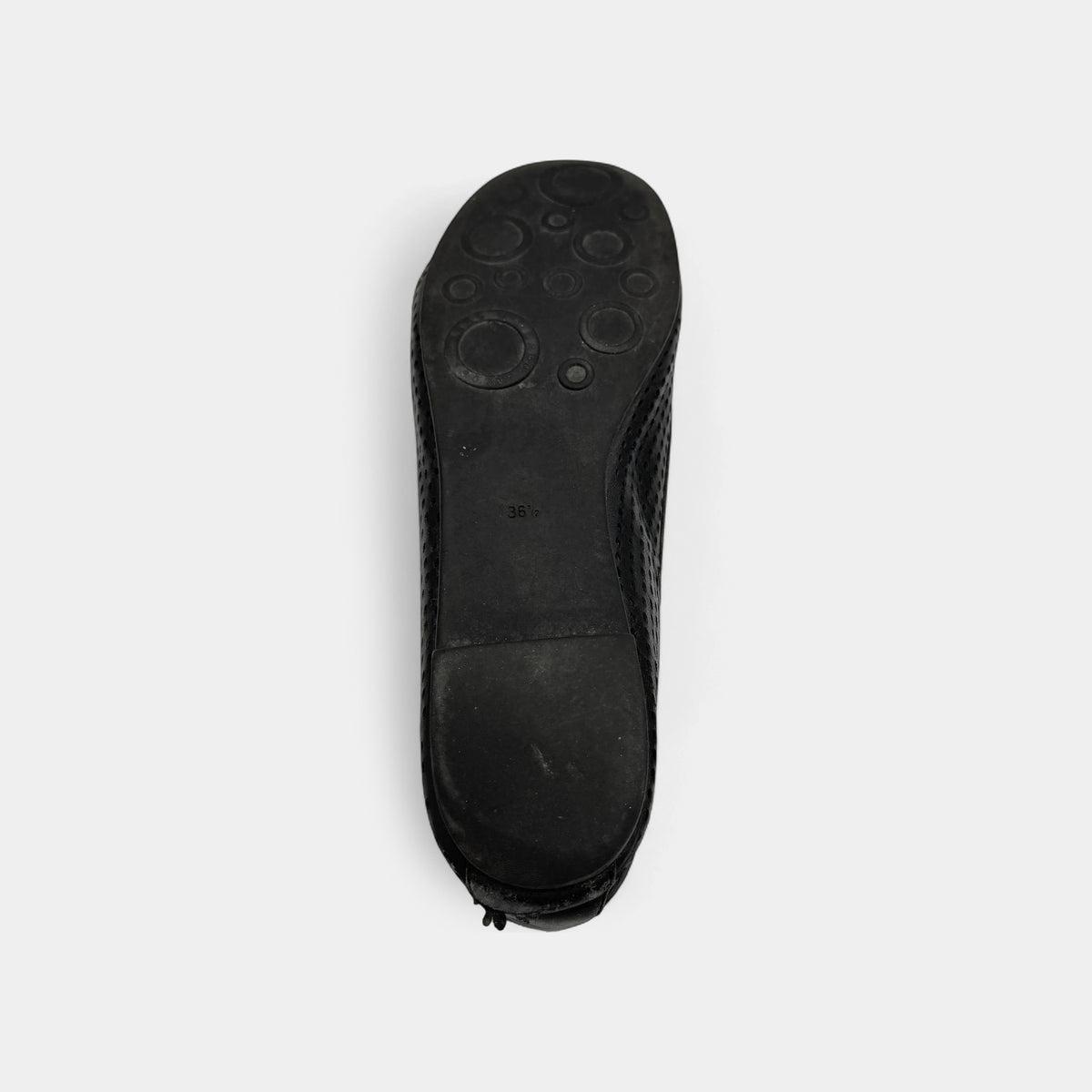 Marc Jacobs Vintage Perforated Leather Mouse Ballet Flats