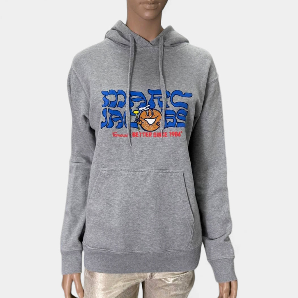 Marc Jacobs x Avi Gold Embroidered Orange Character Grey Hoodie